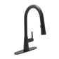 Huntington Brass Vezzo Matte Black Pull-Down Kitchen Faucet