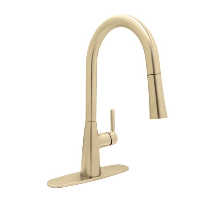 Huntington Brass Vezzo PVD Satin Brass Pull-Down Kitchen Faucet