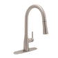 Huntington Brass Vezzo PVD Satin Nickel Pull-Down Kitchen Faucet