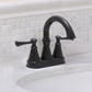 Huntington Brass Woodbury Matte Black Center Set Faucet