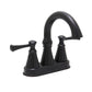 Huntington Brass Woodbury Matte Black Center Set Faucet