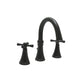 Huntington Brass Woodbury Matte Black Widespread Lavatory Faucet