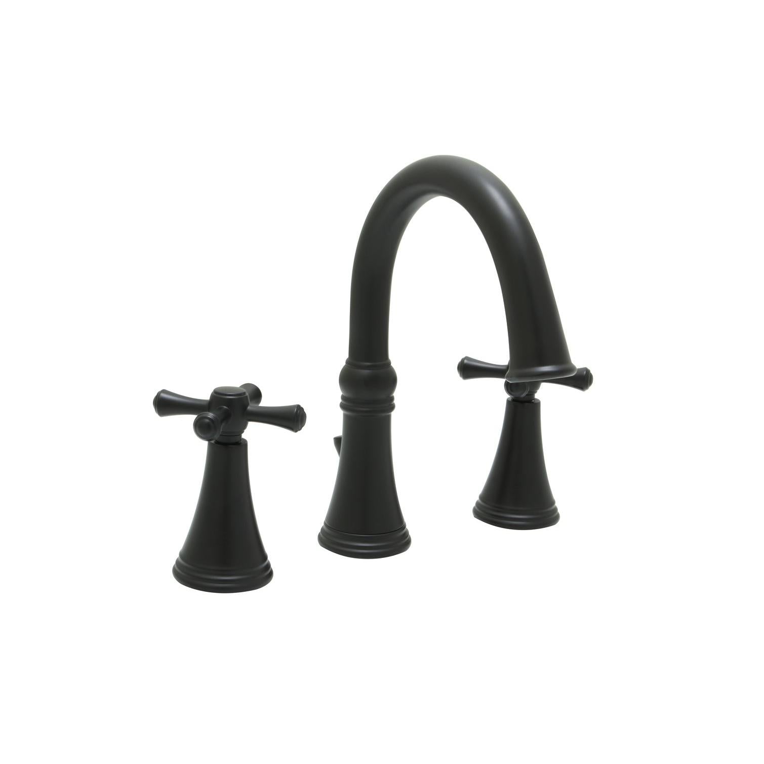 Huntington Brass Woodbury Matte Black Widespread Lavatory Faucet