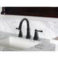Huntington Brass Woodbury Matte Black Widespread Lavatory Faucet