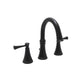Huntington Brass Woodbury Matte Black Widespread Lavatory Faucet