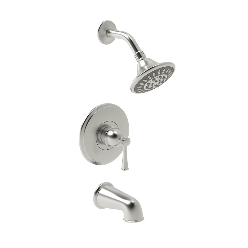 Huntington Brass Woodbury PVD Satin Nickel Tub and Shower Package