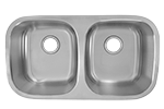 Intrepid 50/50 32" Stainless Steel Kirchen Sink by Chemcore Industries
