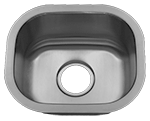 Intrepid Bar / Small Single 15" Stainless Steel Kirchen Sink by Chemcore Industries