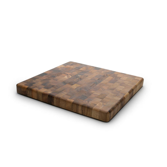 Ironwood Gourmet 14" Square Acacia Wood End Grain Chef's Board - (5 Pieces)