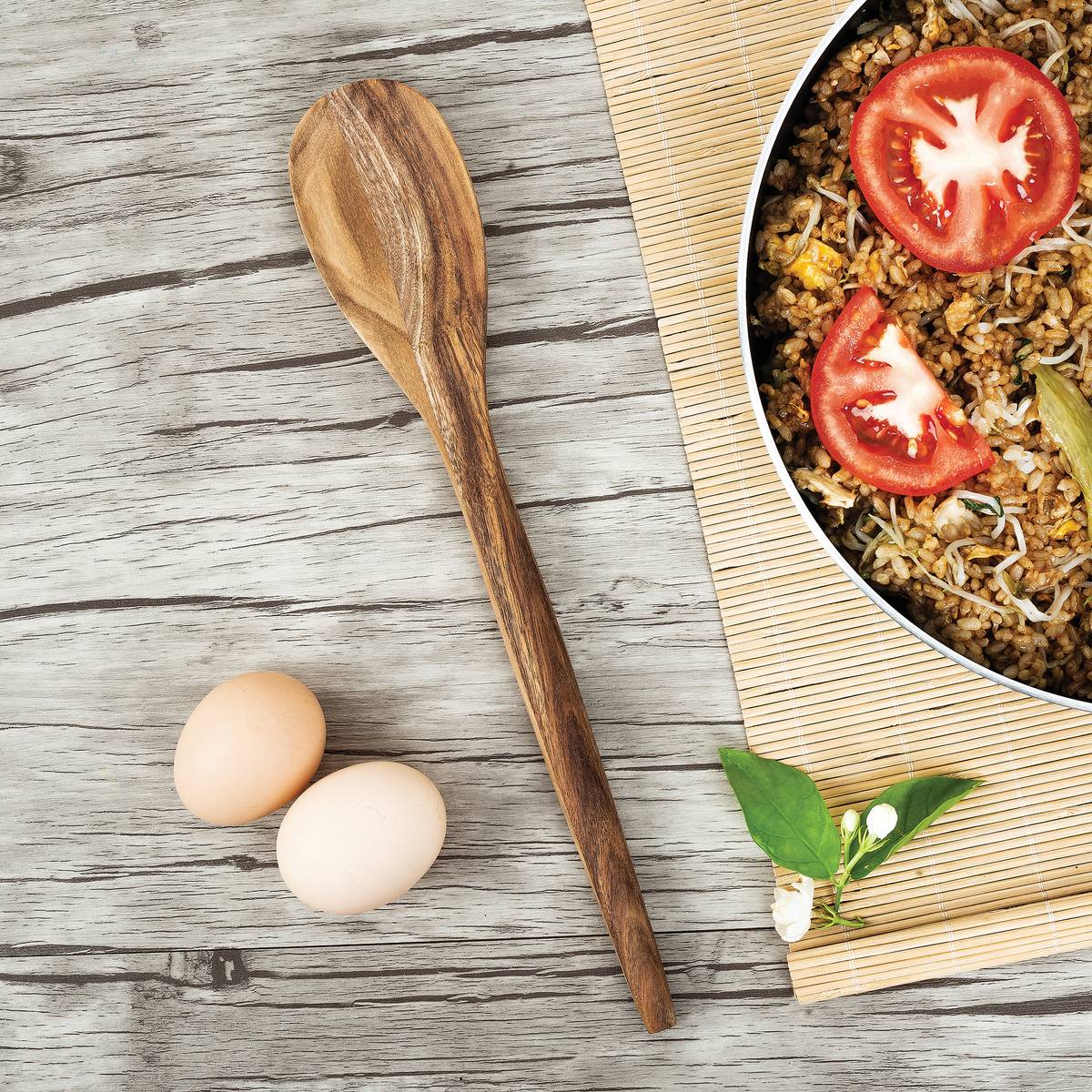 Ironwood Gourmet Acacia Wood 12" Spoon Utensil for Cooking and Serving - (41 Pieces)