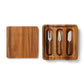 Ironwood Gourmet Acacia Wood Cheese Board and Knife Set - (6 Sets)