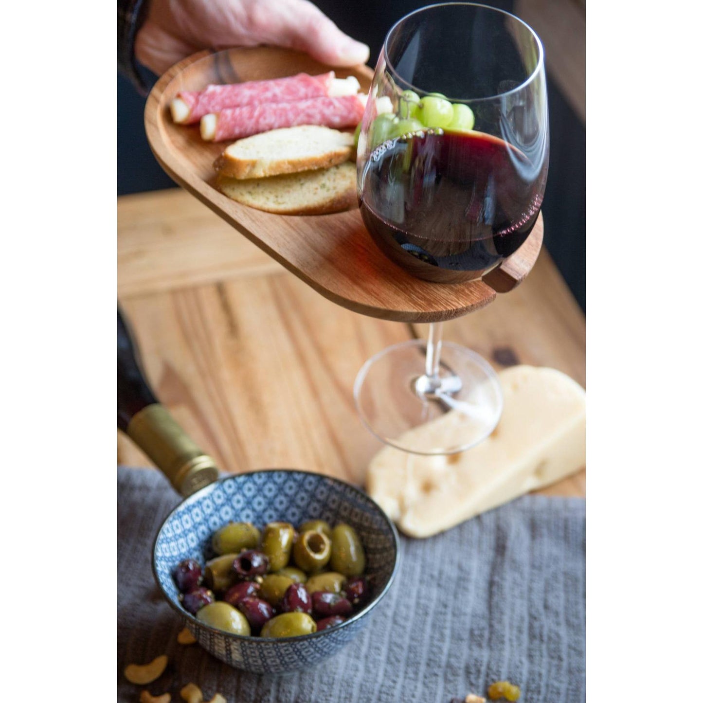 Ironwood Gourmet Acacia Wood Cocktail Plates (Set of 4) - (8 Sets)