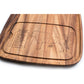 Ironwood Gourmet Acacia Wood Cow Engraving Steak Barbecue Plate - (12 Pieces)
