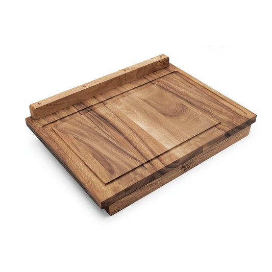 Ironwood Gourmet Acacia Wood Double-Sided Countertop Pastry/Cutting Board With Gravy Groove - (2 Pieces)
