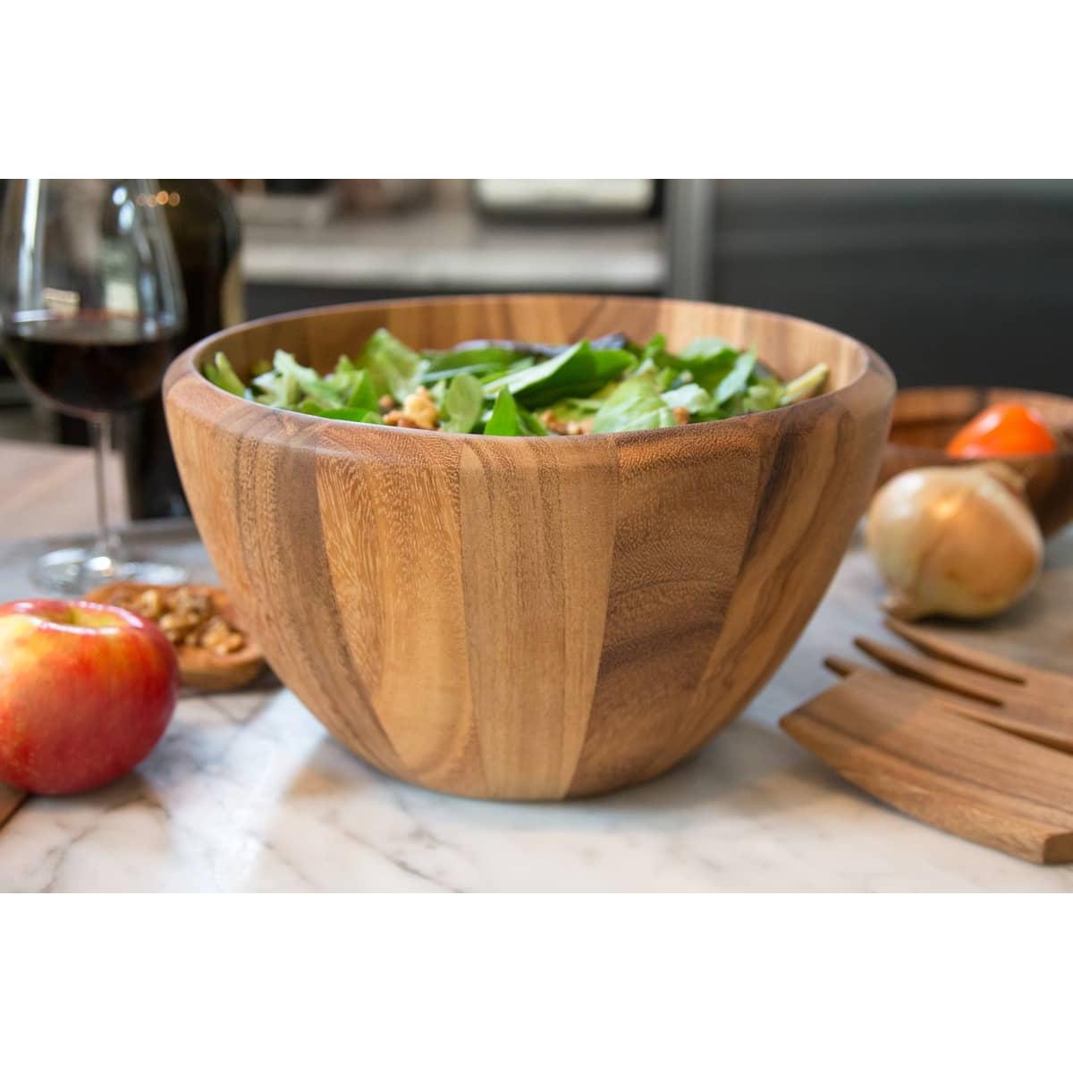 Ironwood Gourmet Acacia Wood Extra Large Bowl - (4 Pieces)