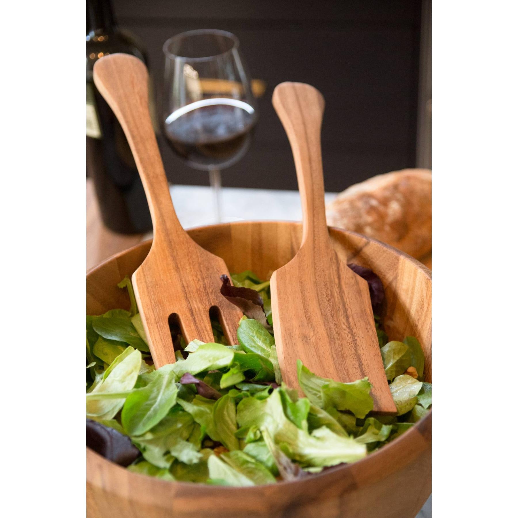 Ironwood Gourmet Acacia Wood Extra Large Salad Utensil - (20 Pieces)