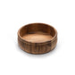Ironwood Gourmet Acacia Wood Large Bead Rim Salad Bowl - (7 Pieces)
