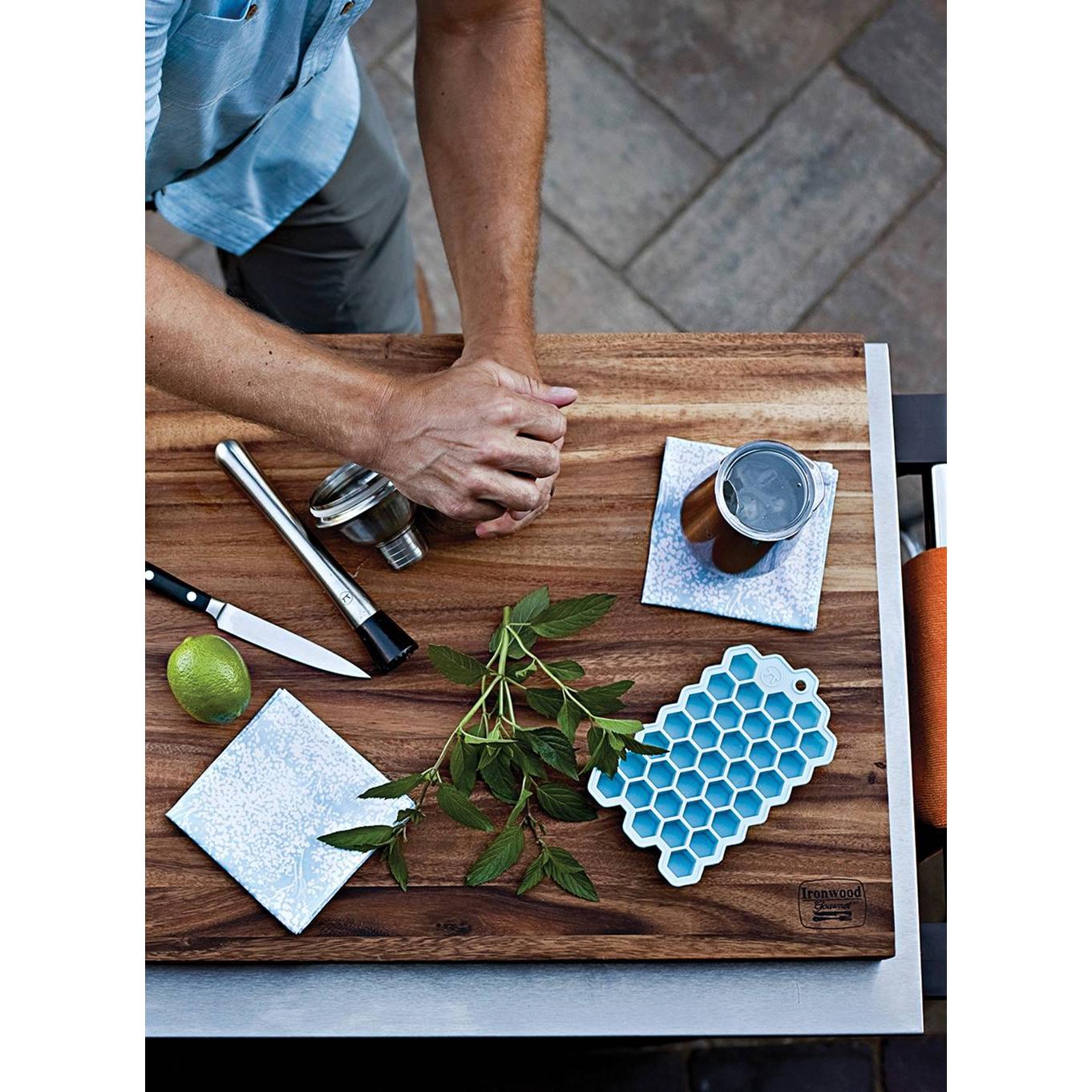 Ironwood Gourmet Acacia Wood Large Long Grain Chop Board - (2 Pieces)