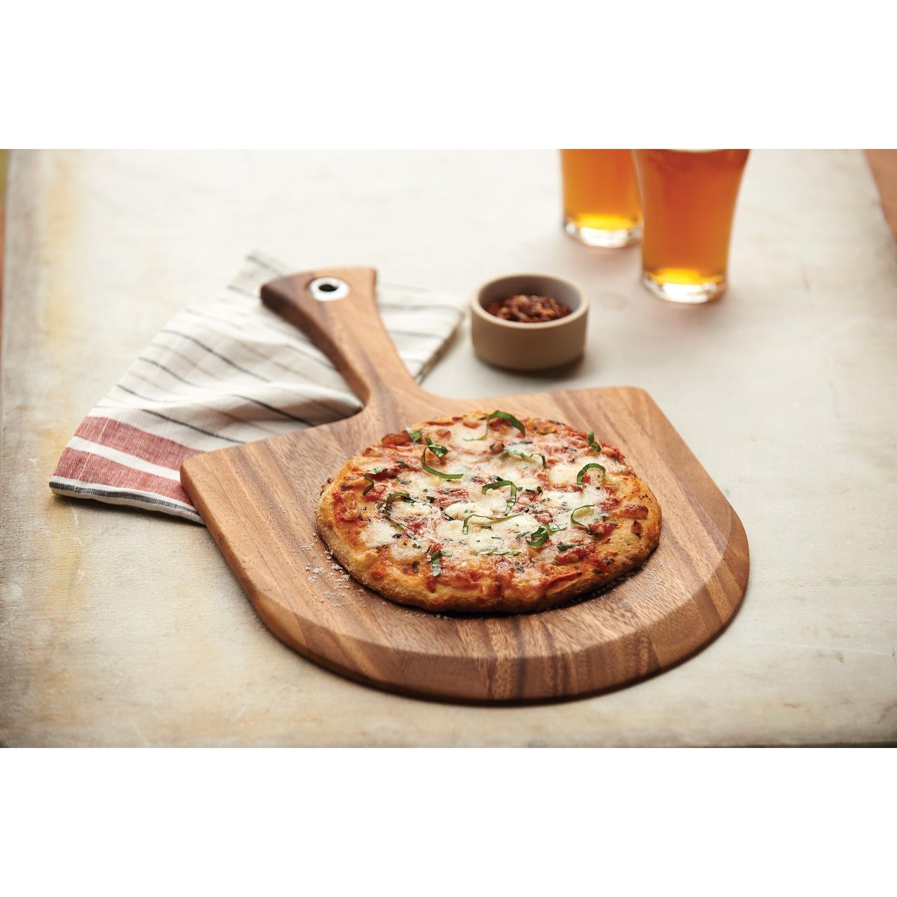 Ironwood Gourmet Acacia Wood Lucca Mini Pizza Peel - (12 Pieces)
