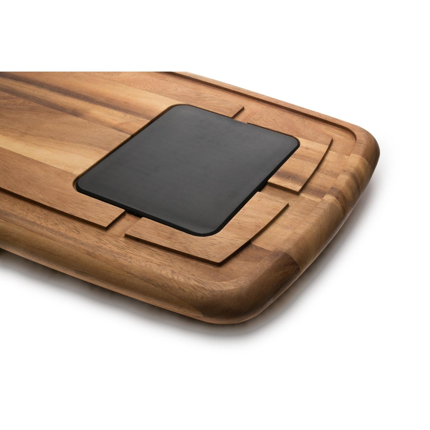 Ironwood Gourmet Acacia Wood Memphis Carving Board With Stabilization Insert - (3 Pieces)