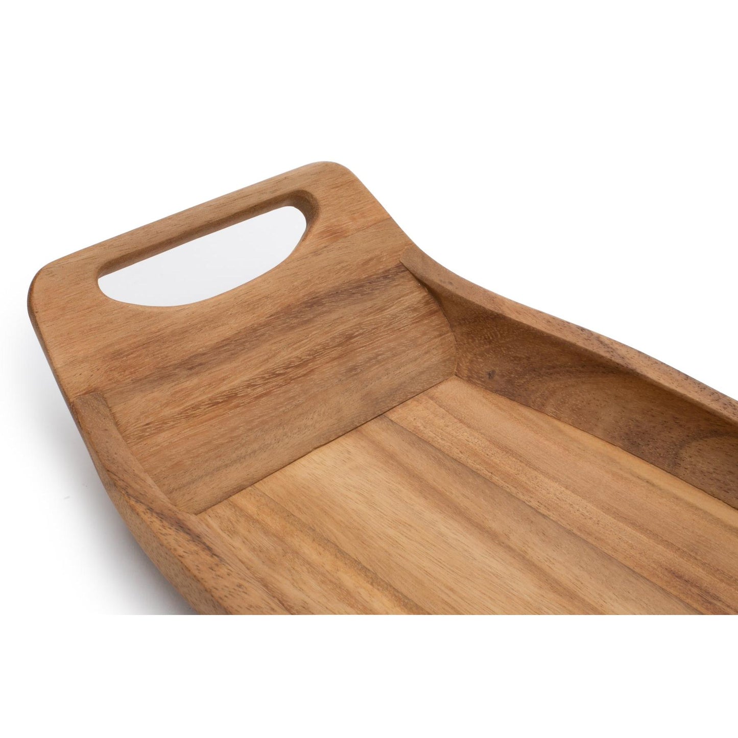 Ironwood Gourmet Acacia Wood Norwegian Saddle Serving Tray - (7 Pieces)