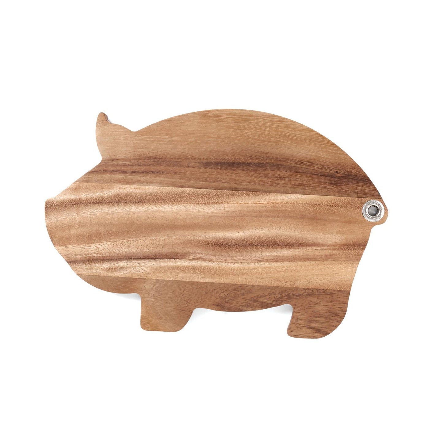 Ironwood Gourmet Acacia Wood Pig Shaped Serving Board - (23 Pieces)