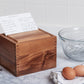 Ironwood Gourmet Acacia Wood Recipe Box - (8 Pieces)