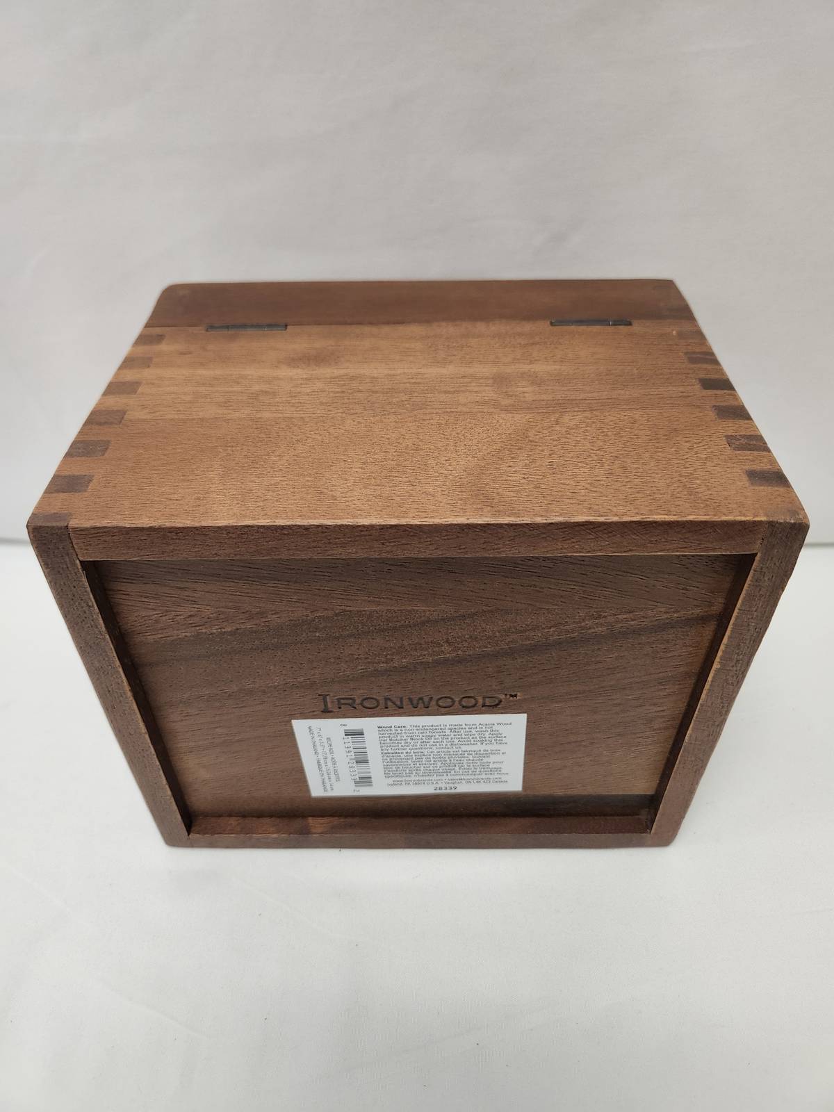 Ironwood Gourmet Acacia Wood Recipe Box - (8 Pieces)
