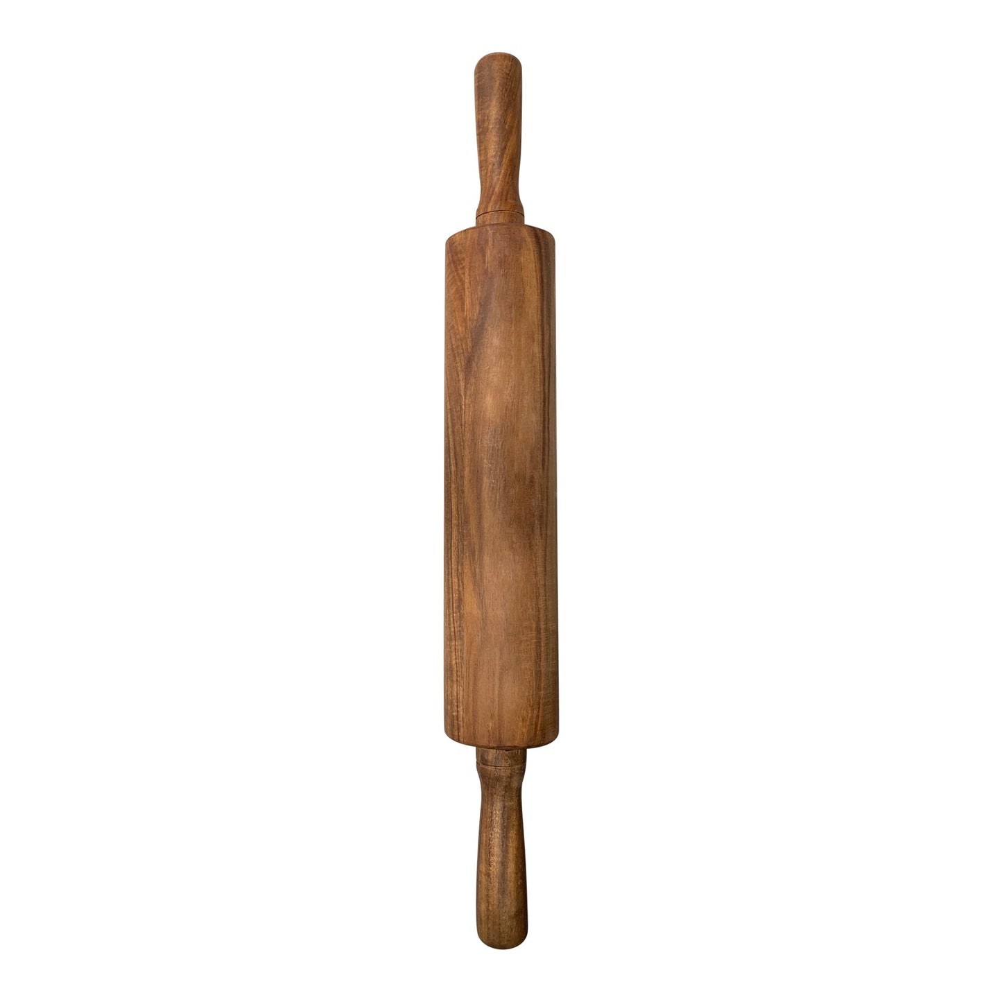 Ironwood Gourmet Acacia Wood Rolling Pin With Handles, 12" Barrel x 2.75" - (12 Pieces)