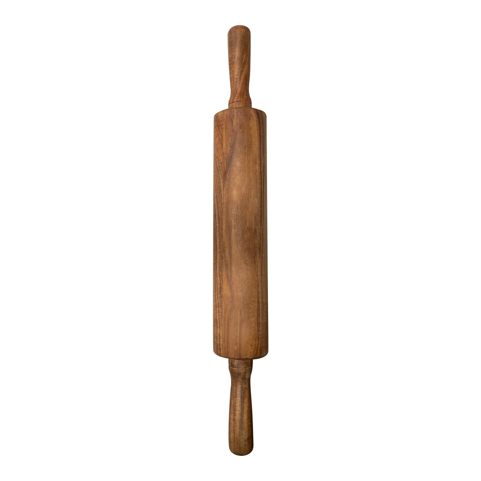 Ironwood Gourmet Acacia Wood Rolling Pin With Handles, 12" Barrel x 2.75" - (12 Pieces)