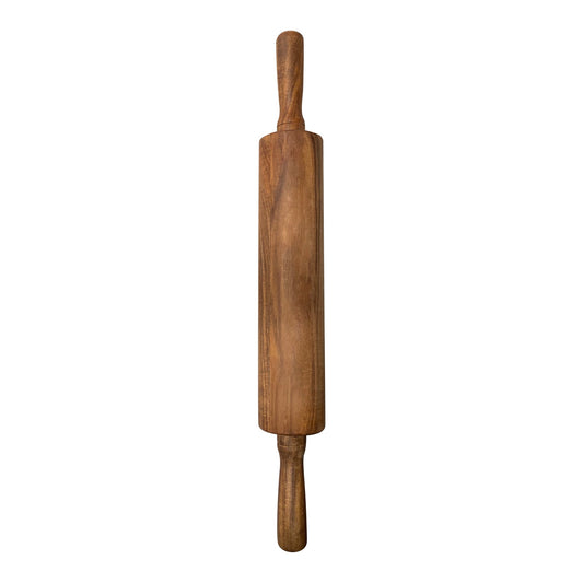 Ironwood Gourmet Acacia Wood Rolling Pin With Handles, 12" Barrel x 2.75" - (12 Pieces)