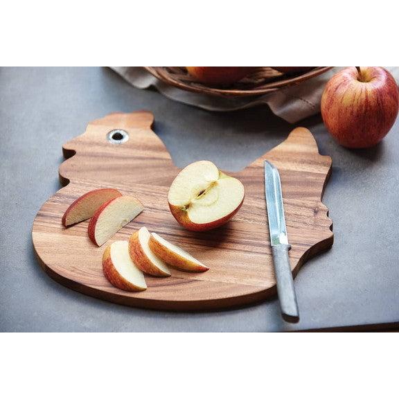 Ironwood Gourmet Acacia Wood Rooster Cutting Board - (14 Pieces)