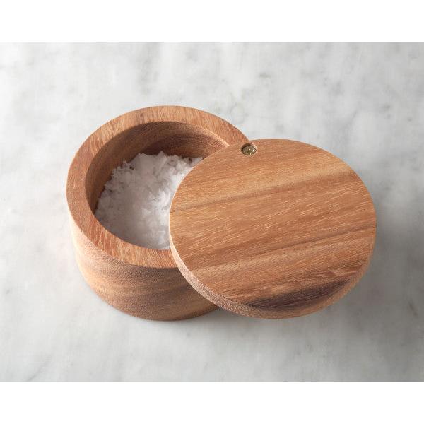 Ironwood Gourmet Acacia Wood Salt Cellar - (21 Pieces)