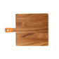 Ironwood Gourmet Acacia Wood Square Paddle Board Tangerine - (7 Pieces)
