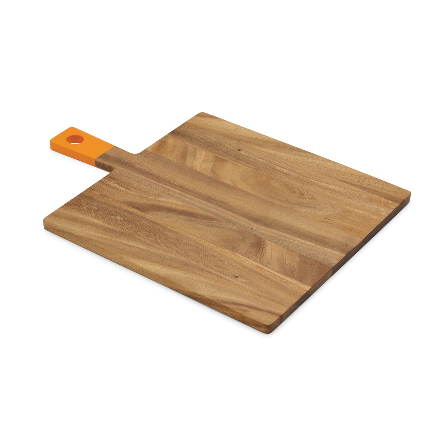 Ironwood Gourmet Acacia Wood Square Paddle Board Tangerine - (7 Pieces)