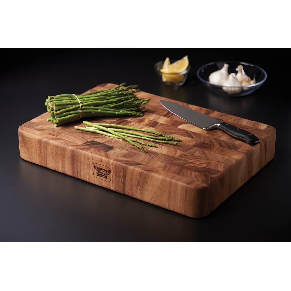 Ironwood Gourmet Acacia Wood Union Stock Yard 3" Butcher Block - (3 Pieces)