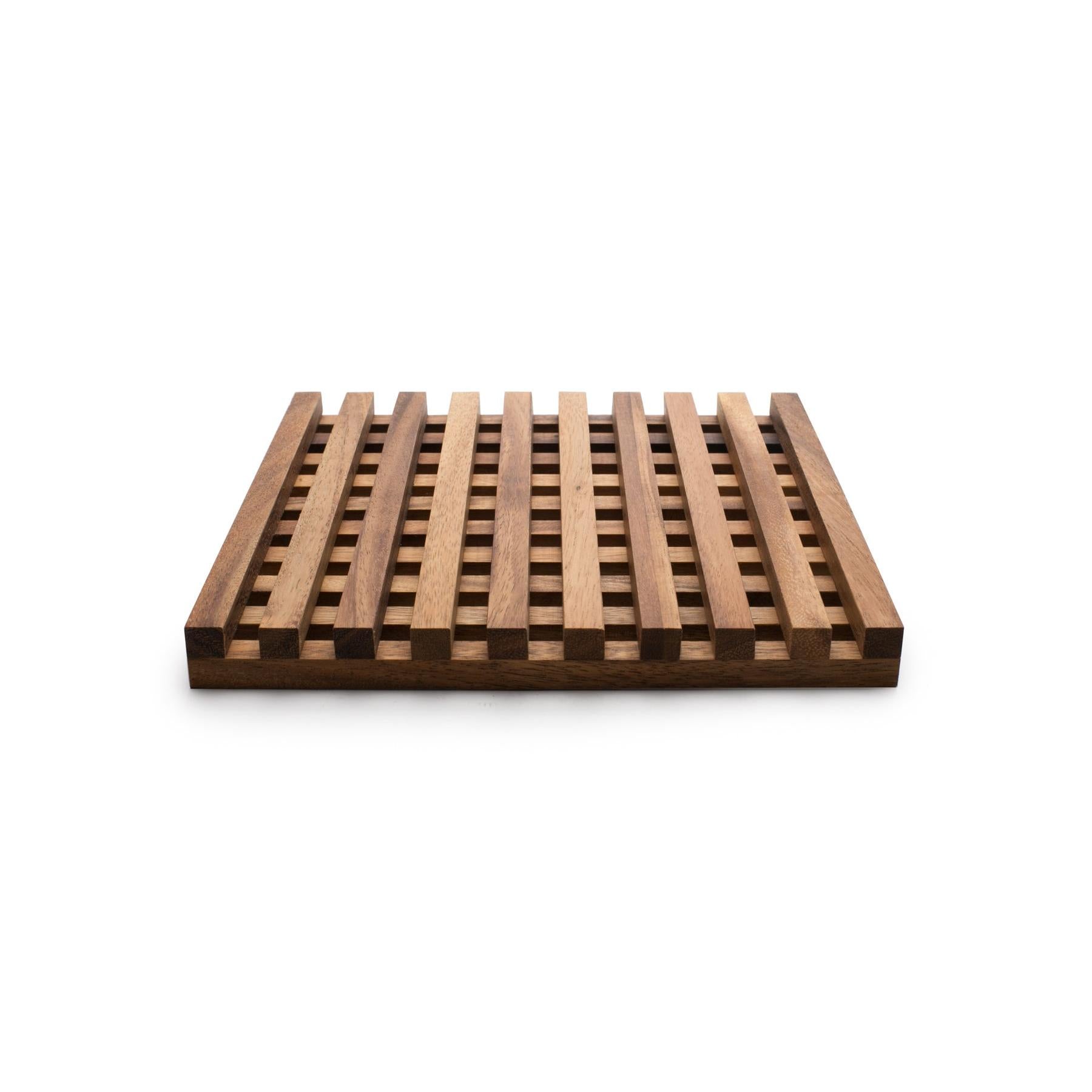 Ironwood Gourmet Acacia Wood Venetian Trivet - (16 Pieces)