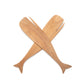 Ironwood Gourmet Acacia Wood Whale Salad Servers - (21 Sets)