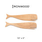 Ironwood Gourmet Acacia Wood Whale Salad Servers - (21 Sets)