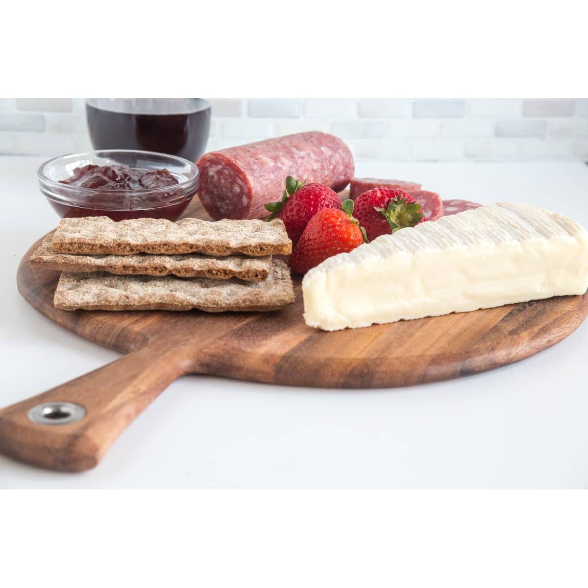 Ironwood Gourmet Round Acacia Wood Provencale Paddle Board - (14 Pieces)