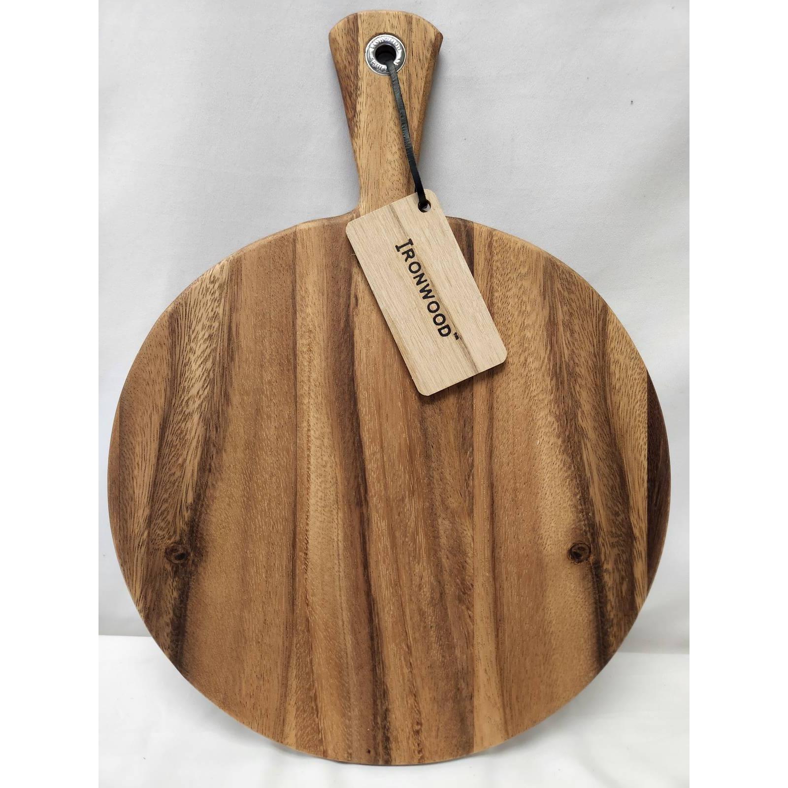Ironwood Gourmet Round Acacia Wood Provencale Paddle Board - (14 Pieces)
