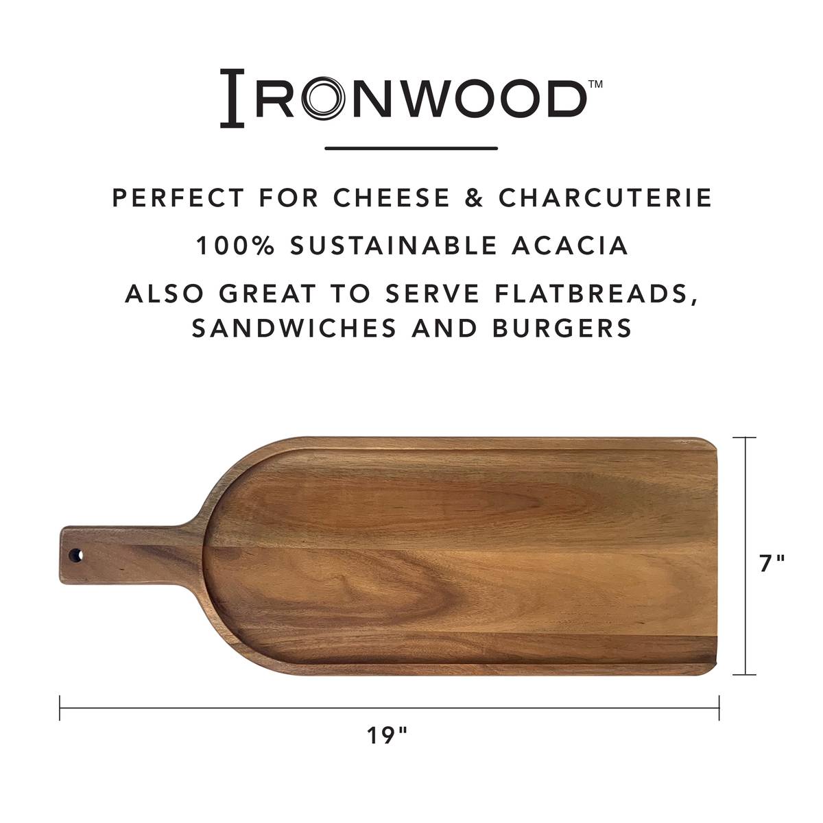 Ironwood Gourmet Shovel Charcuterie Paddle Large - Thumbnail 2