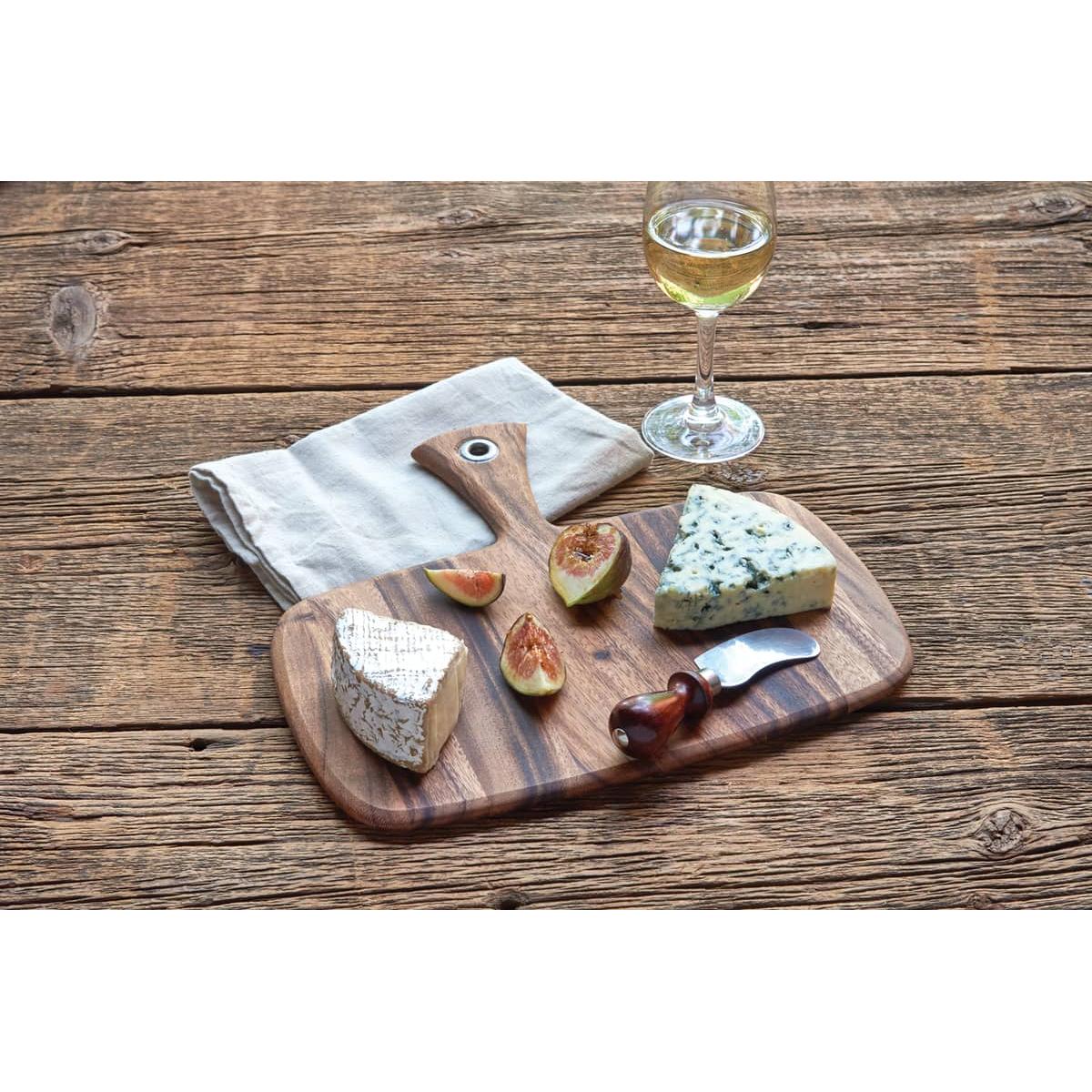 Ironwood Gourmet Small Rectangular Acacia Wood Provencale Paddle Board - (17 Pieces)