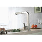 Isenberg Klassiker Deus 12" Single Hole Gloss White Stainless Steel Pull-Out Kitchen Faucet With Dual Function Sprayer