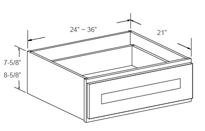 J&K Cabinetry 27" Knee Drawer (FD27)