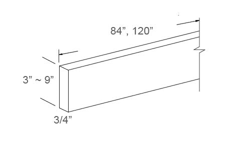 J&K Cabinetry 9" x 84" Tall Filler (CM34-9)
