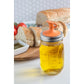 Jarware Oil Cruet Lid with No-Drip Spout for Regular-Mouth Mason Jars - Orange - (115 Pieces)
