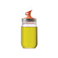 Jarware Oil Cruet Lid with No-Drip Spout for Regular-Mouth Mason Jars - Orange - (115 Pieces)
