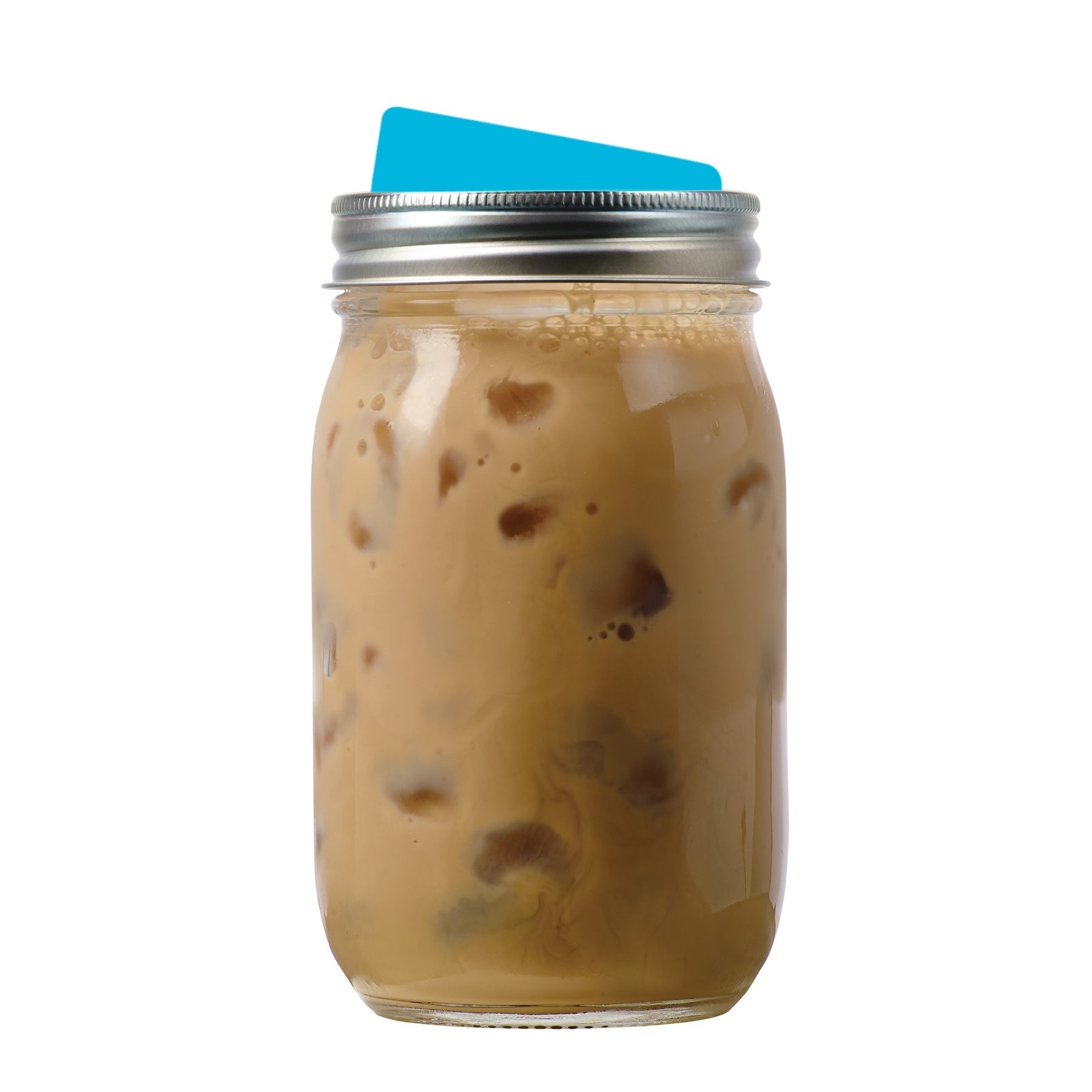 Jarware Silicone Drink Lid Mason Jar Attachment - Blue (Set of 4) - (48 Sets)
