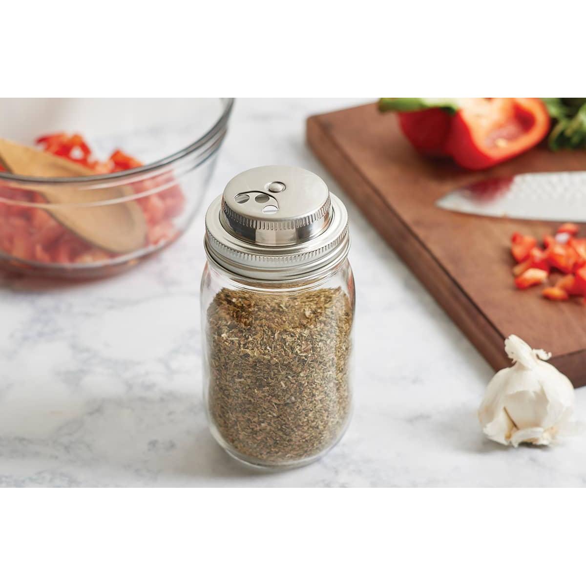 Jarware Spice Shaker Lid for Regular Mouth Jars - (33 Pieces)